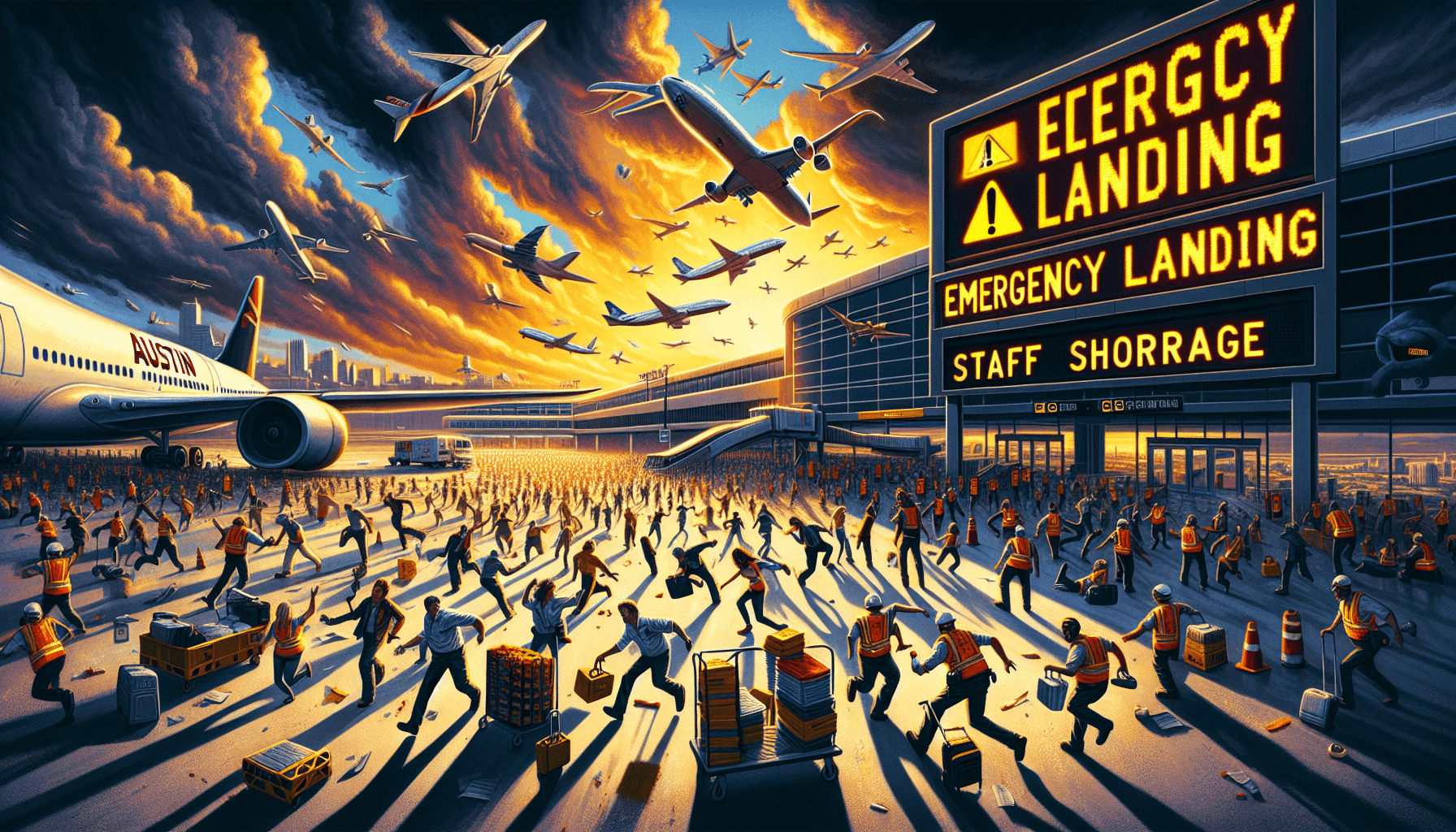 오스틴 공항 비상 착륙 정지 경고와 인력 부족의 영향.png